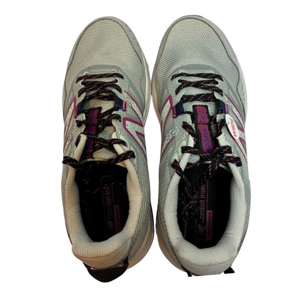 New Balance 410v8 Trail Running Shoes Womens 10 Wide Grey Blue